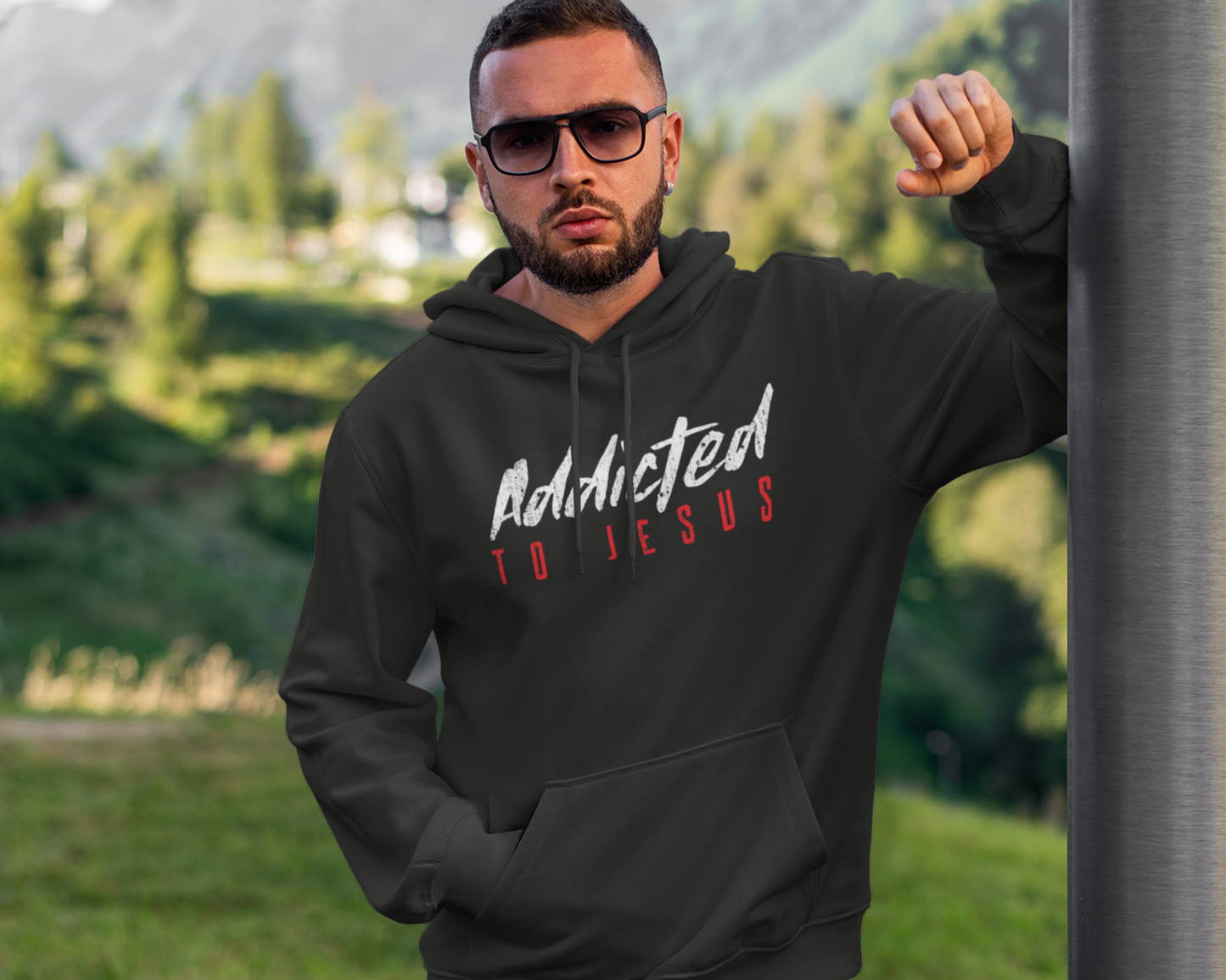 Addicted To Jesus Hoodie For Men