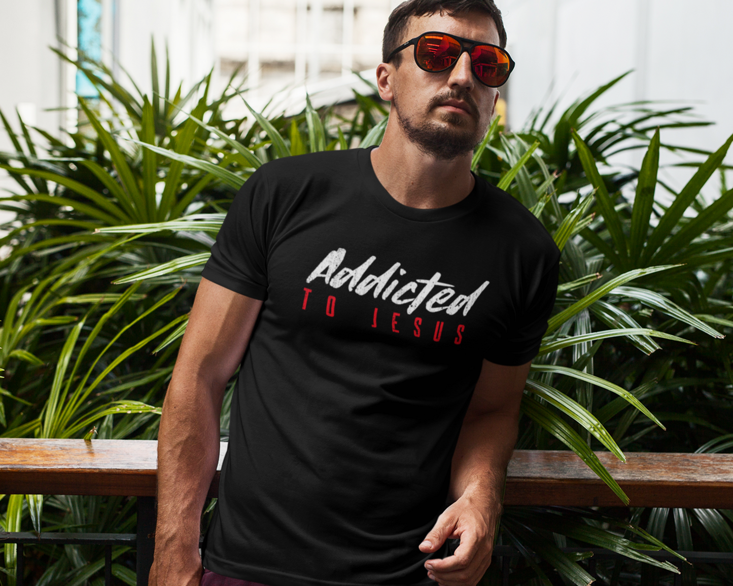 Addicted To Jesus Christian T-Shirt For Men