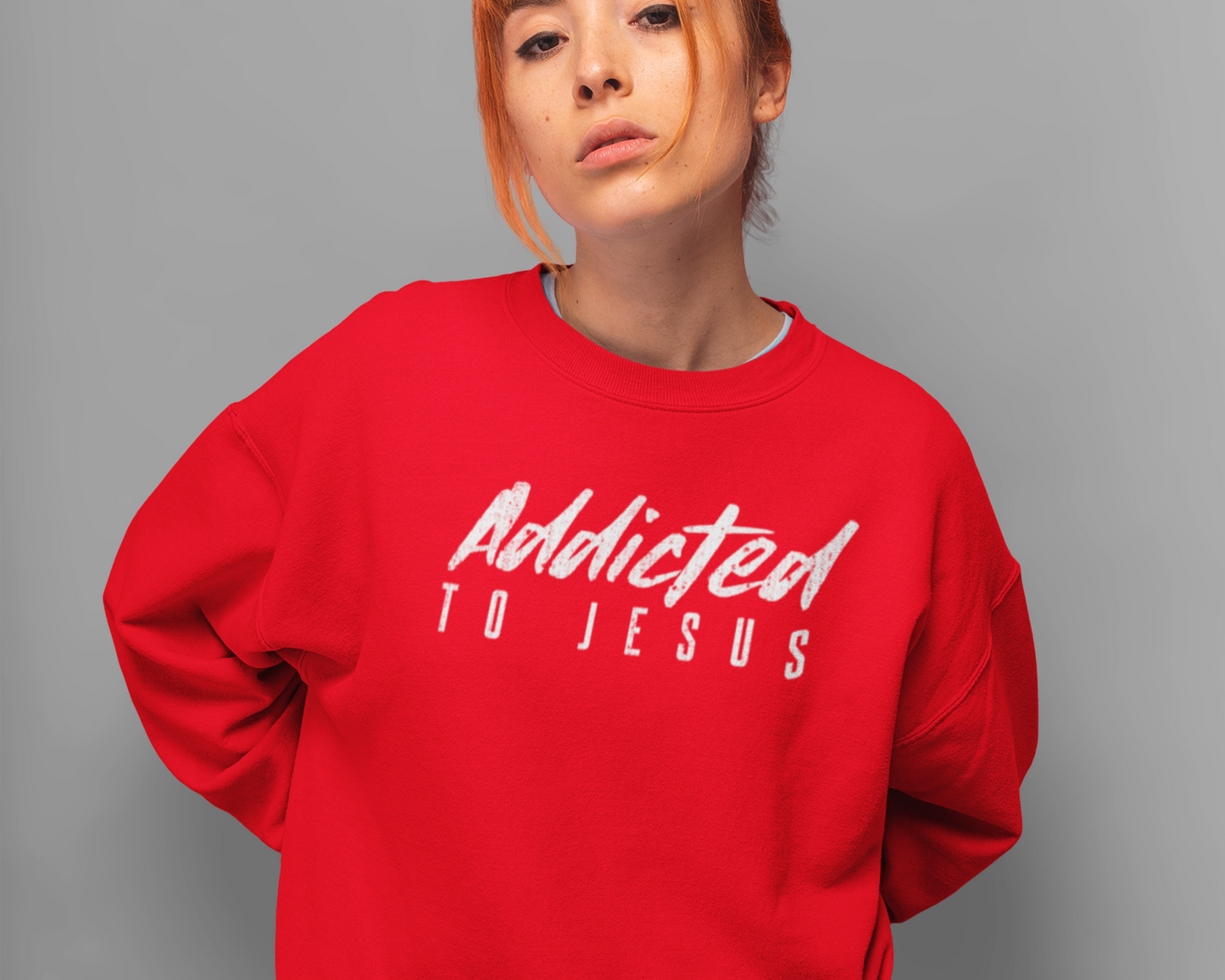 Addicted To Jesus Christian Sweatshirt For Women