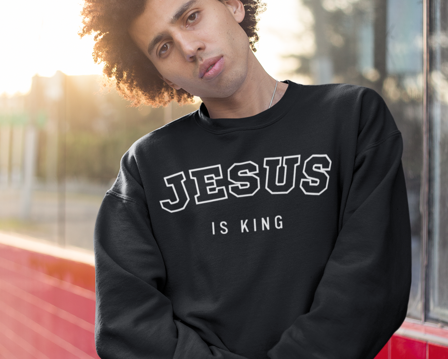 Jesus Is King Mens Sweatshirt
