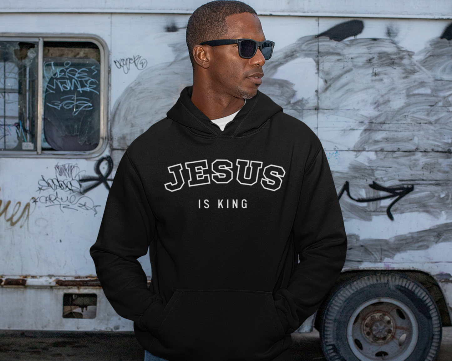 Jesus Is King Mens Hoodie