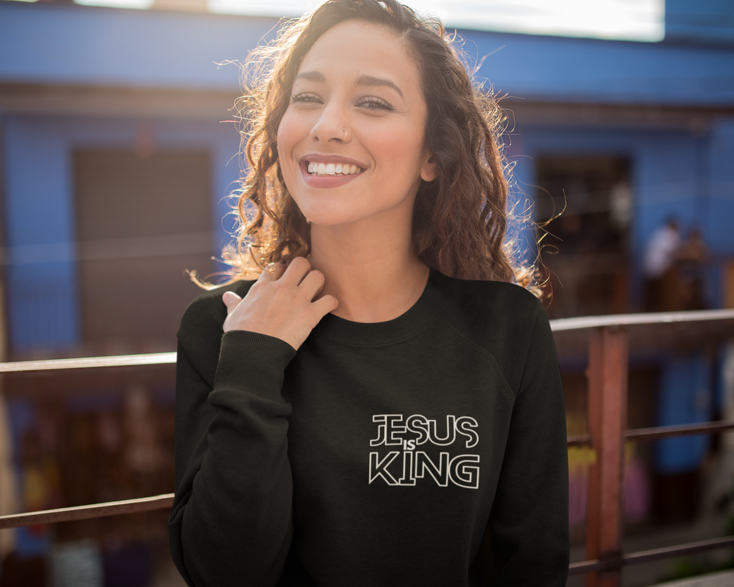 Jesus Is King Womens Sweatshirt