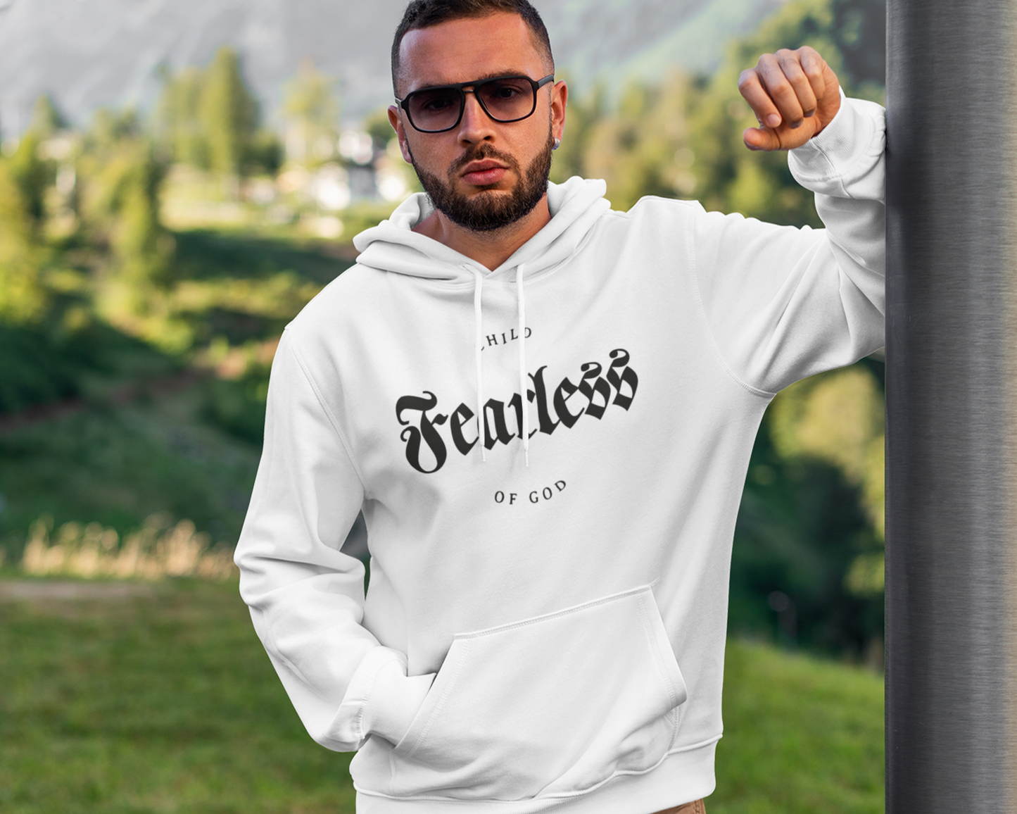Fearless child of God Mens Hoodie