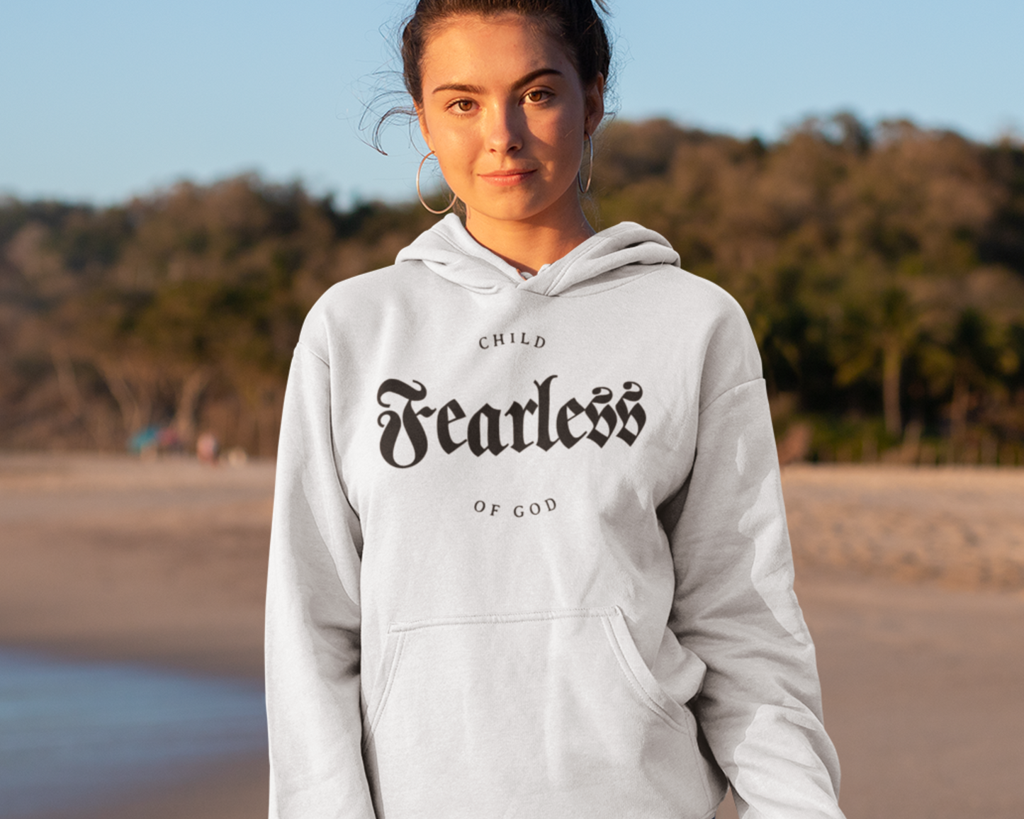 Fearless child of God Womens Hoodie