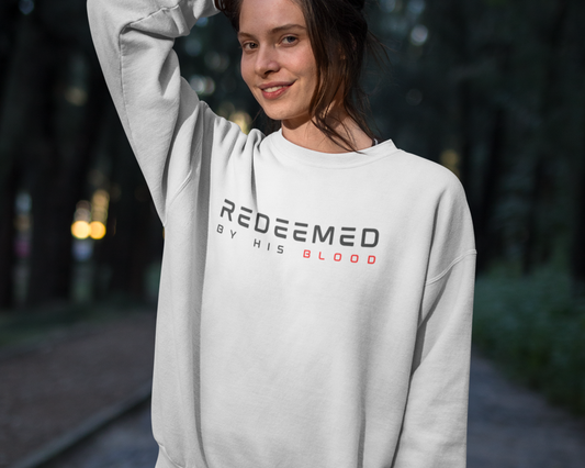 Redeemed By His Blood Womens Sweatshirt