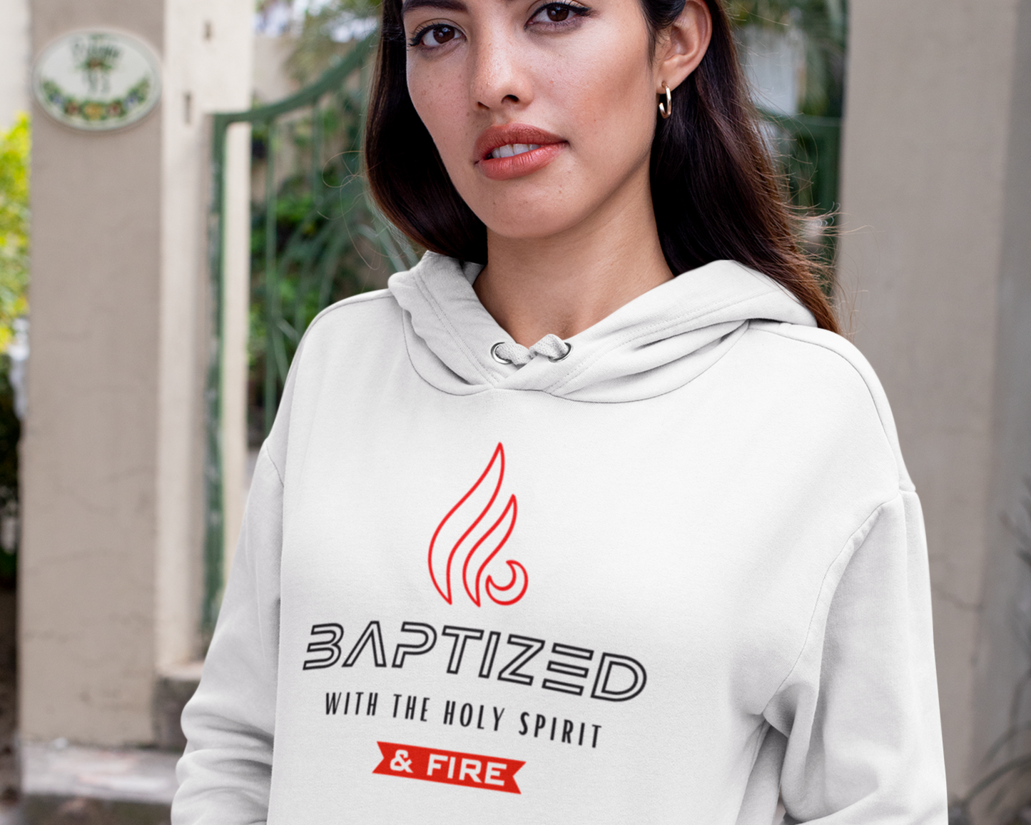 Baptized with the Holy Spirit Womens Christian Hoodie