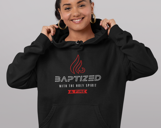 Baptized with the Holy Spirit Womens Christian Hoodie